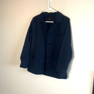 Talula Navy lightweight  pea coat jacket size Sm